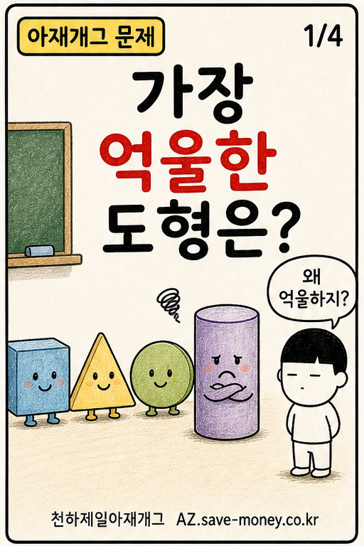가장 억울한 도형은? 아재개그 문제