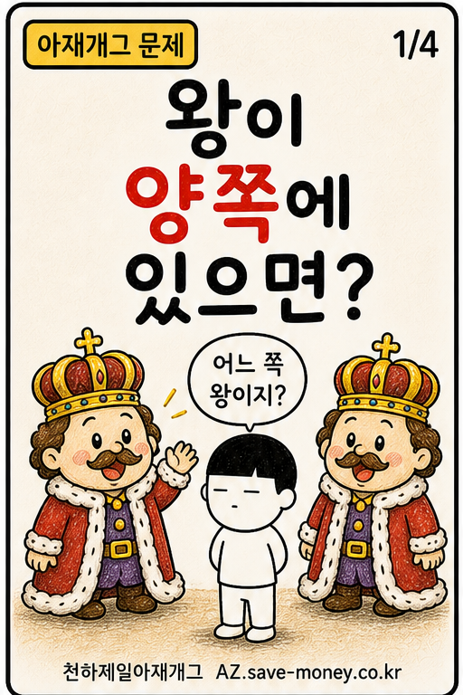 왕이 양쪽에 있으면? 아재개그 문제