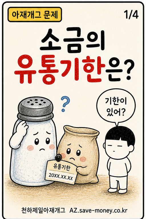 소금의 유통기한은? 아재개그 문제